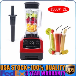 Kommerzieller Elektrischer Mixer 1500W Shakes Smoothies Mixer Entsafter Küchenmaschine - Bild 1 von 14