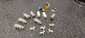Britains Job Lot Of Sheep And Lambs. Plus Shepherd And Dogs. 1/32 Scale. - Picture 1 of 9