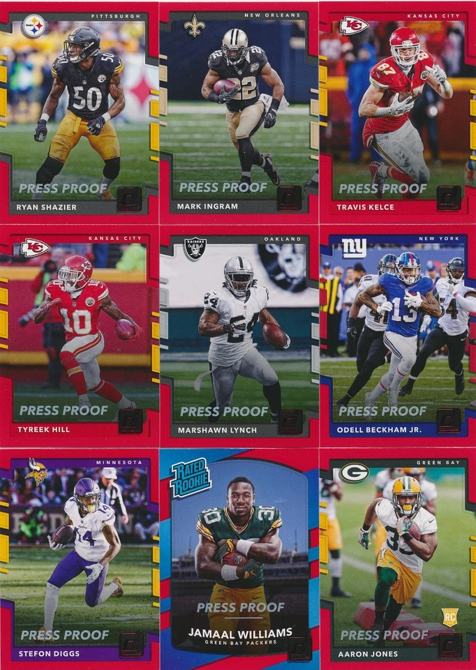 2017 Donruss Football RED PRESS PROOF RATED ROOKIES RC & BASE Pick From List - Image 1 of 1