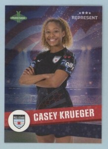 Casey Krueger 2021 Parkside NWSL Volume 2 REPRESENT INSERT Card #R16 (PR 2020)