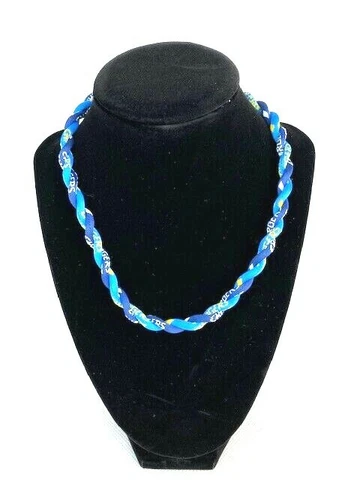 NFL Los Angeles Chargers, San Diego Chargers Titanium Sport Braided Necklace NIB Cover