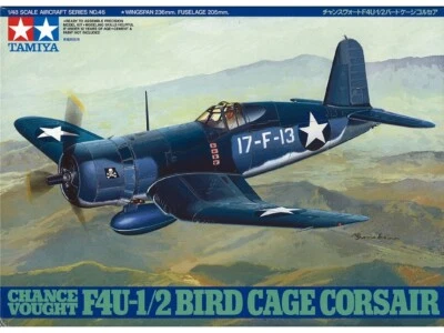 Kit Modelo Plástico Tamiya 61046 Vought F4U1/2 'Birdcage' Corsair Escala 1/48 Foto 1 de 2