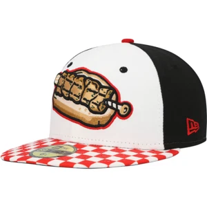 Men's Binghamton Rumble Ponies New Era White Theme Night 59FIFTY Fitted Hat - Picture 1 of 5