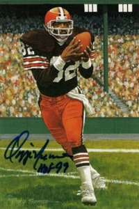 Ozzie Newsome Signed Autographed Postcard Goal Line Art Browns JSA AG39640 - Picture 1 of 1