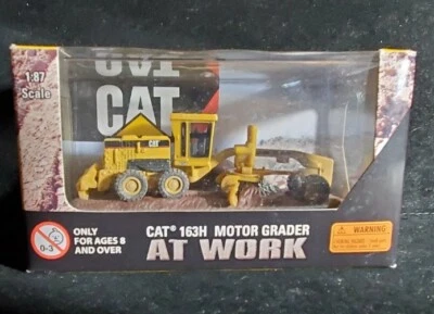 NIB Cat 163H Motor Road Grader Norscot Caterpillar 1:87 AT WORK. Our u789 - Image 1 of 4