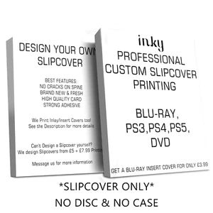 Custom Playstation Bluray DVD Slipcover Sleeve Steelbook Cover Printing - Photo 1/12
