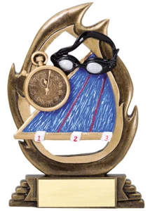 7.25" Swimming Trophy Personalized Free - Picture 1 of 2