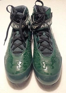 Nuevos botines de fútbol americano para hombre Under Armour - verdes/negros - 13,5 - Imagen 1 de 6