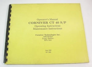 Manual de mantenimiento del operador compactador de rodillos de tambor CORNIVER CT40S CT40P - Imagen 1 de 7