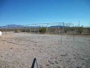 40' Baseball Softball schräges Bein Trapez Schlagkäfig 3/4" Fittings OHNE ROHR - Bild 1 von 7