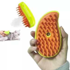3 In 1 Cat Steam Brush Steamy Dog Brush Electric Massage Spray Cat Hair Brush - Picture 1 of 11