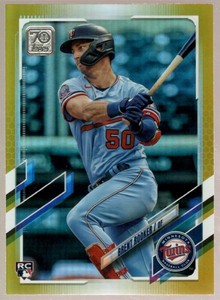 BRENT ROOKER MINT TWINS ROOKIE GOLD FOIL REFRACTOR 480 RC SP 2021 TOPPS BASEBALL