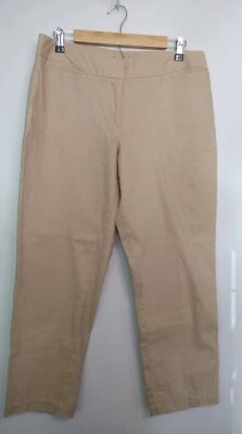 nurture mujer caquis talla 12 55% lino 43% algodón 2% spandex nunca se ha usado Foto 1 de 4