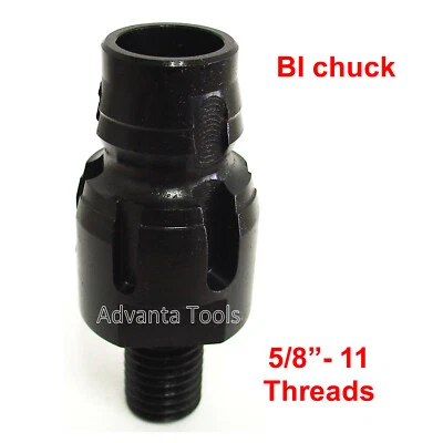 Hilti Core Drill Adapter - Convert 6 Slot BI Chuck to BT (5/8”-11) Male Threads