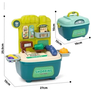 Kids Mini Cash Register Shopping Cashier Grocery Storekeeper Pretend playset - Picture 1 of 5