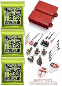 EMG GH Set Gary Holt Red 81 + 89R Set Short Shaft Pots ( 3 ERNIE BALL #2221 ) - Picture 1 of 2