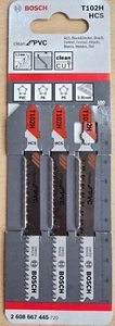 Bosch 2608667445 Stichsägeblatt T102H HCS für PVC - Bild 1 von 2