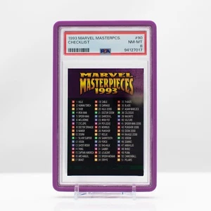 Marvel 1994 Marvel Masterpieces Checklist #90 PSA 8 - Picture 1 of 4