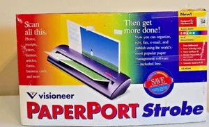 Visioneer Paper Port Strobe S-10 Portable Scanner Color In Original Box Vintage - Picture 1 of 15