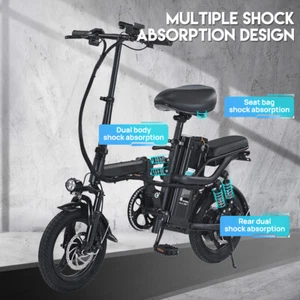 2000W Foldable Electric Bicycle E-Bike Adult 50KM/H Protable Commuter Travel - Picture 1 of 21