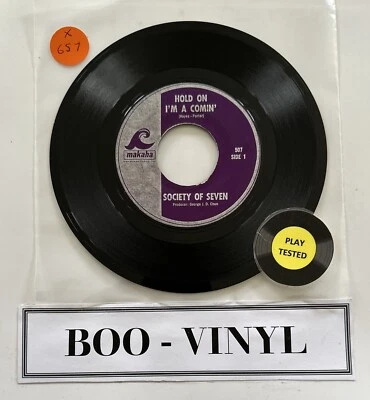 Society Of Seven - Hold On I'm A Comin'  7” Soul / Funk / Northern Soul Vinyl EX - Bild 1 von 4