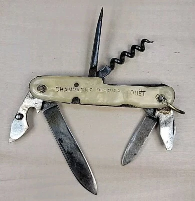 复古 A. Sarry Thiers 香槟 Perrier-Jouet Epernay 广告刀 — 第 1/4 张图片
