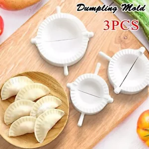 3Pcs/set DIY Dumpling Maker Mould Dough Press Meat Pie Pastry Empanada Mold Tool - Picture 1 of 13