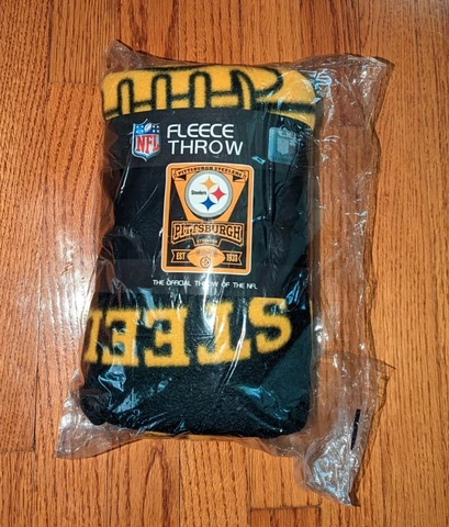 Northwest NFL Football Fleece Throw Blanket Pittsburgh Steelers 50" x 60" PIT Cover