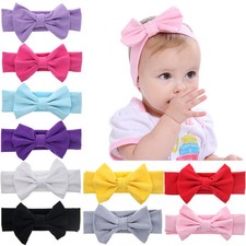 Haarband Baby BAUMWOLLE Mädchen elastisch Schleife  Stirnband Baby Haarschmuck 