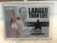 2008-09 Manu Ginobili Larger Than Life Jersey Spurs