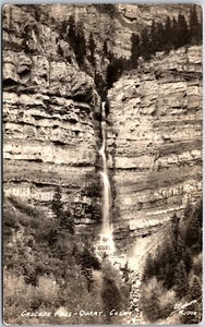 Postcard RPPC c1940s Ouray Colorado Cascade Falls Scenic View Sanborn W1000 - Picture 1 of 2