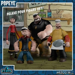 Popeye 5 Punkte Deluxe Box Set Mezco Actionfigur NEUWERTIG - Bild 1 von 6