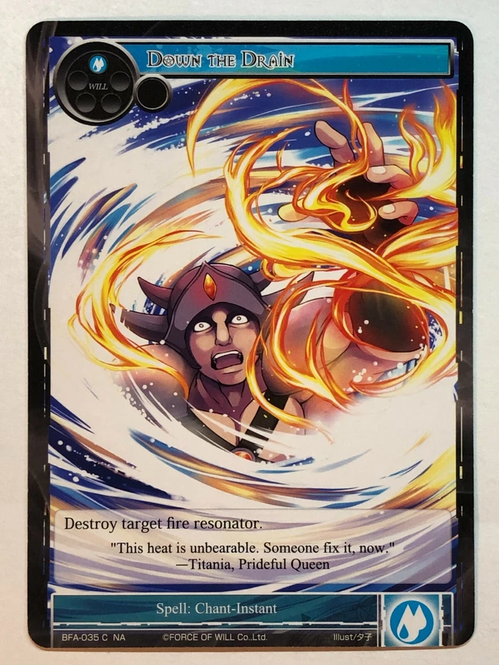 Force of Will Down the Drain BFA-035 NM/M  - Image 1 of 1