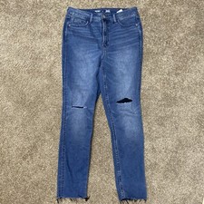Old Navy Rockstar Super Skinny Extra High Rise Jeans Women's Sz 10 360 Stretch