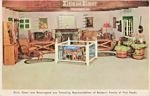 Postal de Elsie and Elmer TX Dallas Texas-Publicidad de Borden-Vintage 1950 (D3) - Imagen 1 de 4