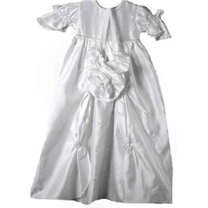 Exquisito Vestido/Sombrero de Bautizo Boutique Bebé Niña Herida, Ángeles Únicos - Imagen 1 de 2