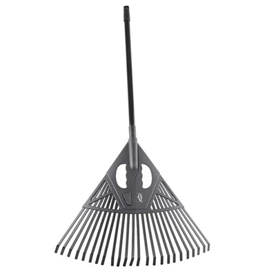 Kestek Laubrechen 2in1 mit Teleskopstiel ausziehbar Handrechen Gartenrechen 56cm - Bild 1 von 3