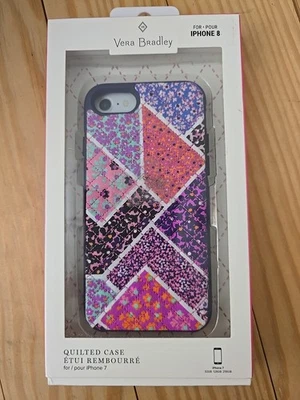 Funda Rígida Vera Bradley Acolchada Tela Multi/Elderberry Para iPhone 7/8 Nueva en Caja Foto 1 de 4