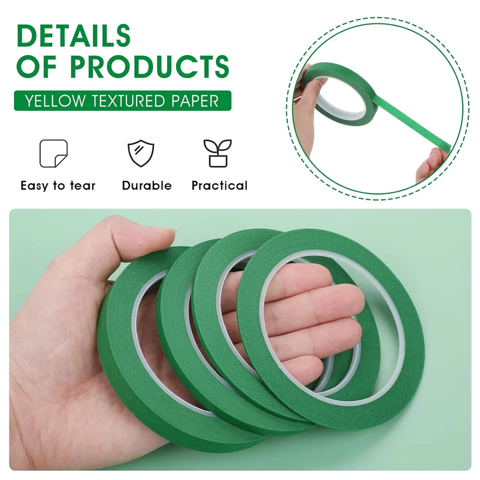 4 Rolls Fine Line Masking Tape, Fineline Automotive Paint Tape 1/16, 1/8, 1/4 an - Image 1 of 4