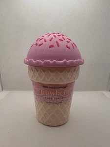 Strawberry Body Scrub - Body Prescriptions - Viral Ice Cream Cone Exfoliator - Picture 1 of 4