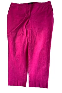 Talbots Damen 16W rosa Hampshire Knöchelhose elastisch Seitensaum Schlitze süß! - Bild 1 von 12