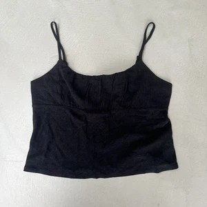 Urban Outfitters Archive Jessie Linen Cami. Black. XL. - Picture 1 of 5