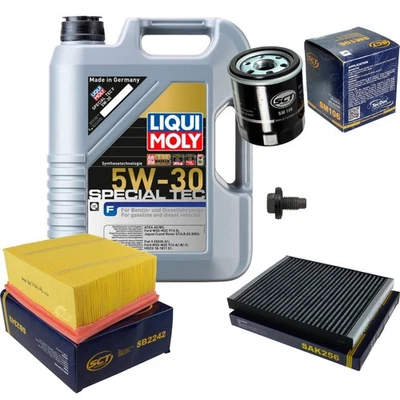 LIQUI MOLY, SCT GERMANY SCT Inspektionspaket 5 L Liqui Moly Special Tec F 5W-30 für Ford Fiesta VI JK