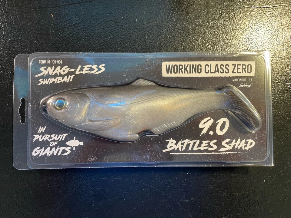 WCZ Working Class Zero Battleshad 9” Swimbait - Silver - Image 1 of 1