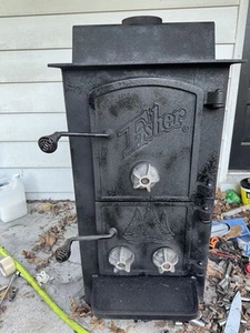 Fisher Coal Bear Wood Stove Heater Cabin Raised Woodstove Camp Garage Man Cave - Picture 1 of 5