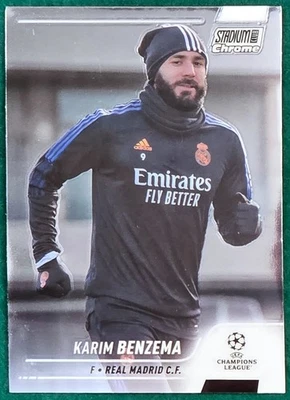 Карим Бензема - 2021-22 Topps Stadium Club Chrome UCL #68 - футбольная карточка Madrid - Изображение 1 из 3