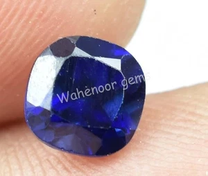 Natural Ceylon Blue Sapphire 1.25 Ct Cushion Cut Certified Loose Gemstone - Foto 1 di 7