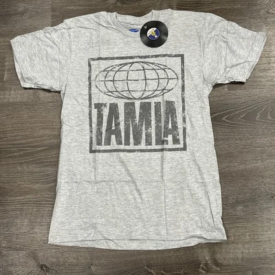 TAMLA Records MOTOWN Official NWT Y2K Retro Record Label Logo T-Shirt Size M - Image 1 of 4