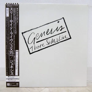 GENESIS / THREE SIDES LIVE JAPAN ISSUE LP W/OBI, INSERT*2 - Picture 1 of 11