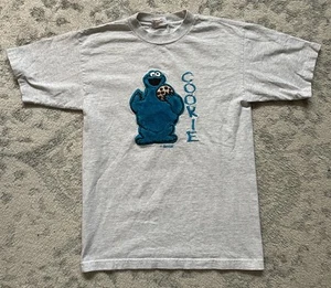 Vintage Cookie Monster Sesame Street Henson Embroidered Single Stitch T Shirt S - Picture 1 of 6